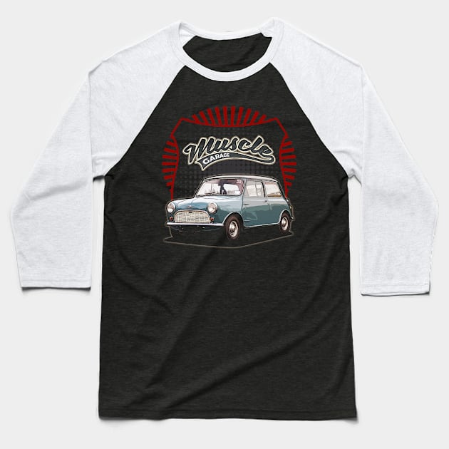 BMC Mini 1959 car muscle Baseball T-Shirt by JocelynnBaxter